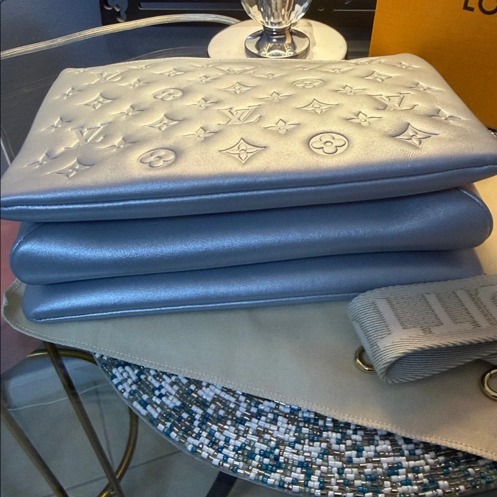 Louis Vuitton Coussin PM Silver Metallic